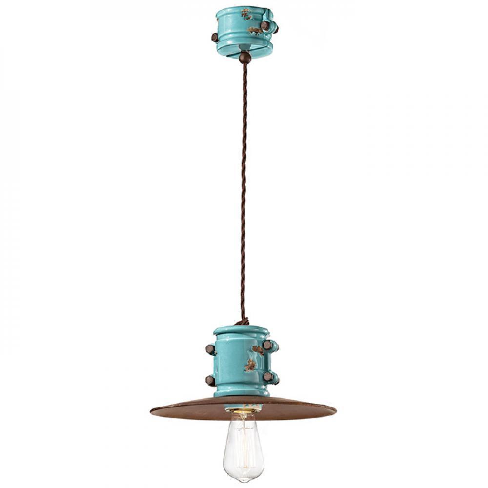 vinobranie rustikalna tyrkysova modra zavesna lampa stropna keramika patinovane retro obyvacka kuchyna spalna chodba osvetlenie balaton renovacia lampy malovana ferroluce retro lampy budapest lameridiana.jpg